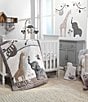 Color:Multi - Image 1 - Baby Jungle Animals 4-Piece Crib Bedding Set