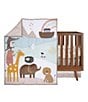 Color:Blue/Brown - Image 1 - Baby Noah Ark Collection 3-Piece Animals/Ark Nursey Baby Crib Bedding Set