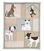 Color:Gray/Tan - Image 2 - Bow Wow Collection Dog/Puppy Nursery 3-Piece Nursery Baby Crib Bedding Set