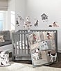 Color:Gray/Tan - Image 4 - Bow Wow Collection Dog/Puppy Nursery 3-Piece Nursery Baby Crib Bedding Set