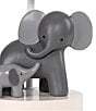 Color:Gray - Image 2 - Me & Mama Elephant Lamp with Shade & Bulb