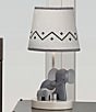 Color:Gray - Image 3 - Me & Mama Elephant Lamp with Shade & Bulb