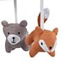 Color:Multi - Image 2 - Painted Forest Fox & Bear Baby Crib Musical Mobile