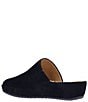 Color:Black Suede - Image 3 - Cady Suede Platform Wedge Mules