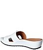 Color:White - Image 3 - Catiana Leather Platform Slide Sandals