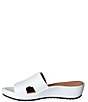 Color:White - Image 4 - Catiana Leather Platform Slide Sandals