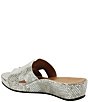 Color:Silver/Gold Snake - Image 3 - Catiana Snake Print Leather Platform Wedge Slides