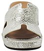 Color:Silver/Gold Snake - Image 5 - Catiana Snake Print Leather Platform Wedge Slides