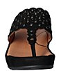 Color:Black - Image 5 - Chuxley Suede Platform Wedge Thong Sandals