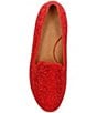 Color:Red Kid Suede - Image 6 - Correze Rhinestone Suede Platform Wedge Loafers