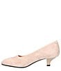 Color:Taupe Kid Suede - Image 4 - Kavan Suede Kitten Heel Pumps