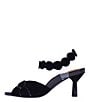 Color:Black - Image 4 - Lavantia Suede Dress Sandals