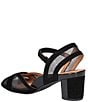 Color:Black Suede - Image 3 - Mahiya Suede Mesh Block Heel Dress Sandals
