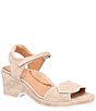 Color:Taupe/White - Image 1 - Marora Suede Platform Wedge Dress Sandals