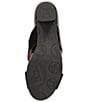 Color:Black - Image 5 - Melena Patent and Suede Block Heel Dress Slides