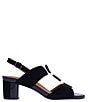 Color:Black Suede - Image 2 - Mitria Suede Slingback Sandals