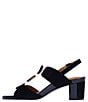 Color:Black Suede - Image 4 - Mitria Suede Slingback Sandals