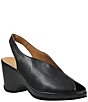 Color:Black Sheep Nappa - Image 1 - Odetta Sling Wedge Pumps