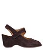 Color:Chocolate Suede - Image 2 - Onella Suede Ankle Strap Sandals