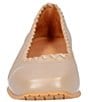 Color:Platino Metallic Nappa - Image 5 - Tiffanie Leather Mini Wedge Ballerina Flats