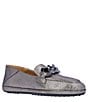 Color:Pewter Stardust - Image 1 - Yozey Suede Chain Platform Driver Loafers