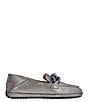 Color:Pewter Stardust - Image 2 - Yozey Suede Chain Platform Driver Loafers