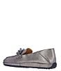 Color:Pewter Stardust - Image 3 - Yozey Suede Chain Platform Driver Loafers