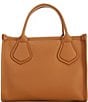 LANCEL JOUR DE LANCEL Small Logo Leather Tote Bag, Color:Camel - Image 2