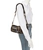 LANCEL Multipocket Leather Studded Shoulder Bag - Image 4