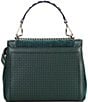 LANCEL Ninon de Lancel Medium Suede & Leather Flap Shoulder Bag, Color:Imperial Green - Image 2