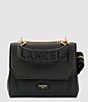 LANCEL Ninon de Lancel Small Gold Metal Shoulder Bag, Color:Black/Gold - Image 6