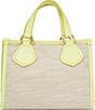 Color:Natural/Lemon/Mango - Image 2 - Summer Small Zip Tote Bag