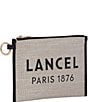 LANCEL Summer Zip Gold Hardware Coin Purse, Color:Natural/Black - Image 4