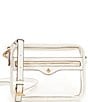 Color:White - Image 1 - Clear Camera Crossbody Bag