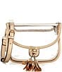 Color:Gold - Image 1 - Clear Kennon Crossbody Bag