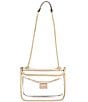 Color:Gold - Image 2 - Clear Lock Crossbody Bag