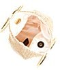 Color:Gold - Image 3 - Crystal Mesh Top Handle Clutch