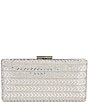 Color:Silver - Image 1 - Crystal Sheet Minaudiere Clutch