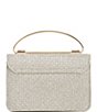 Color:Champagne - Image 2 - Glitter Top Handle Clutch Crossbody Bag