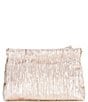 Color:Blush - Image 2 - Lurex Metallic Pleated Bow Clutch