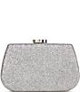Color:Pewter - Image 1 - Metallic Textured Minaudiere Clutch