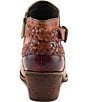 L'ARTISTE Across Leather Hand Painted Embossed Booties - Image 4