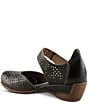 L'ARTISTE Americana Floral Perforated Leather Mary Jane Wedges - Image 5