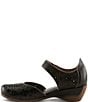 L'ARTISTE Americana Floral Perforated Leather Mary Jane Wedges - Image 6