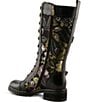 L'ARTISTE Another-Fave Embroidered Leather Tall Combat Boots - Image 4