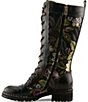 L'ARTISTE Another-Fave Embroidered Leather Tall Combat Boots - Image 5