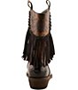 L'ARTISTE Bestfriend Leather Embossed Fringe Western Boots - Image 4