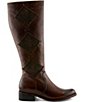 L'ARTISTE Dimond Leather Leopard Print Tall Boots - Image 2