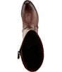 L'ARTISTE Dimond Leather Leopard Print Tall Boots - Image 6