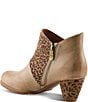 L'Artiste Herekitty Leopard Print Leather Booties - Image 4